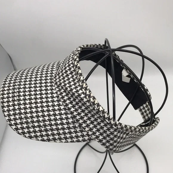 Houndstooth Women’s Velcro Adjustable Visor-100% Cotton - Picture 4 of 9